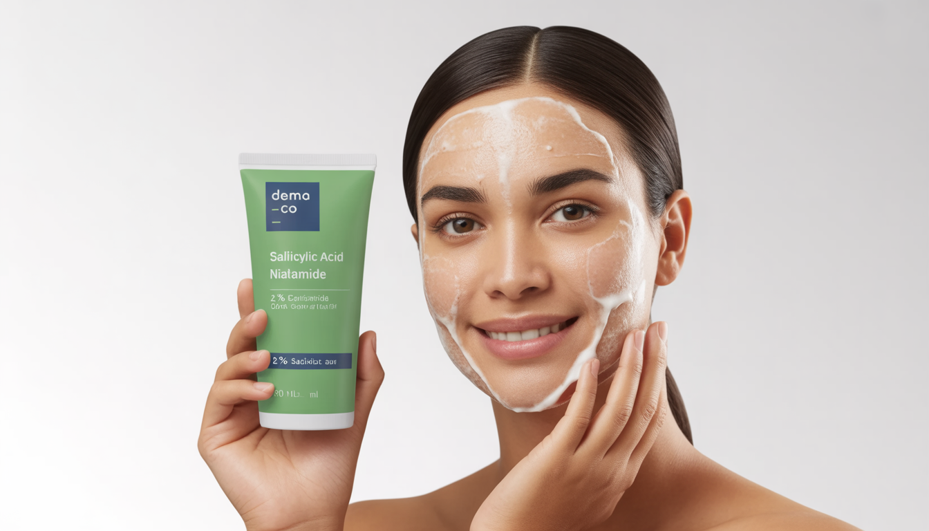 the Derma Co Sali-Cinamide Anti-Acne Face Wash